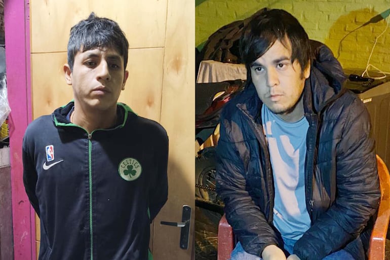 César Antonio Marecos Medina y Iván Alexis Páez Irala, olimpistas capturados por el atentado contra cerristas.