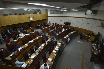 Minutos previos a la sesión de este miércoles en la Cámara de Senadores. Aún no se trataría el proyecto de ley de protección a periodistas.