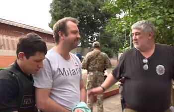 Carlos Oleñik, uno de los detenidos en el marco del operativo Pavo Real Py.