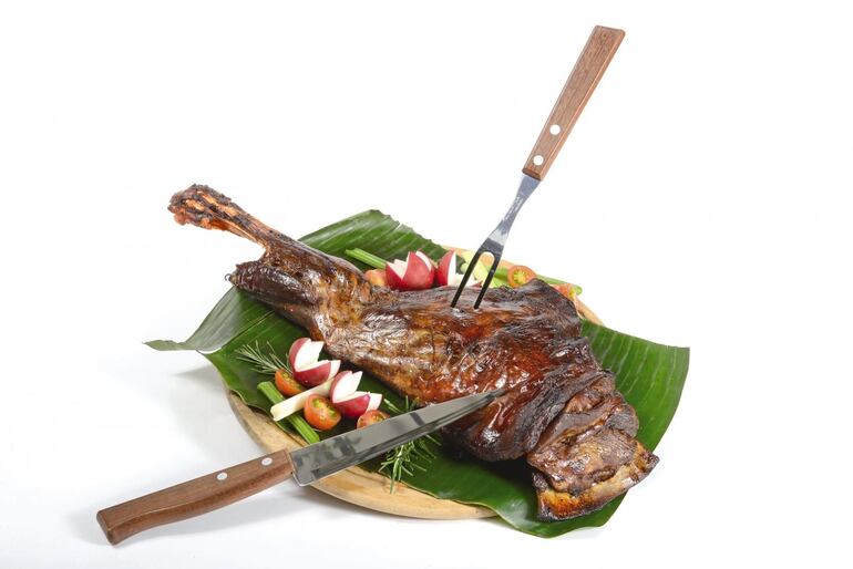 Asado de paletilla al horno.