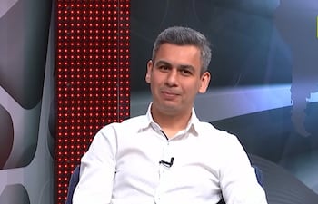 El ministro interino de Economía, Juan José Galeano, en los estudios de ABC TV.