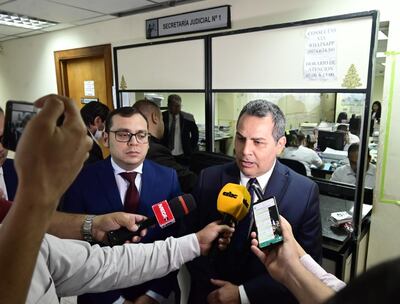 El sustituido Enrique Kronawetter, en la presentación de su acción de inconstitucionalidad.