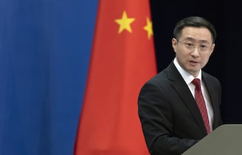 Lin Jian, portavoz de la Cancillería de China.