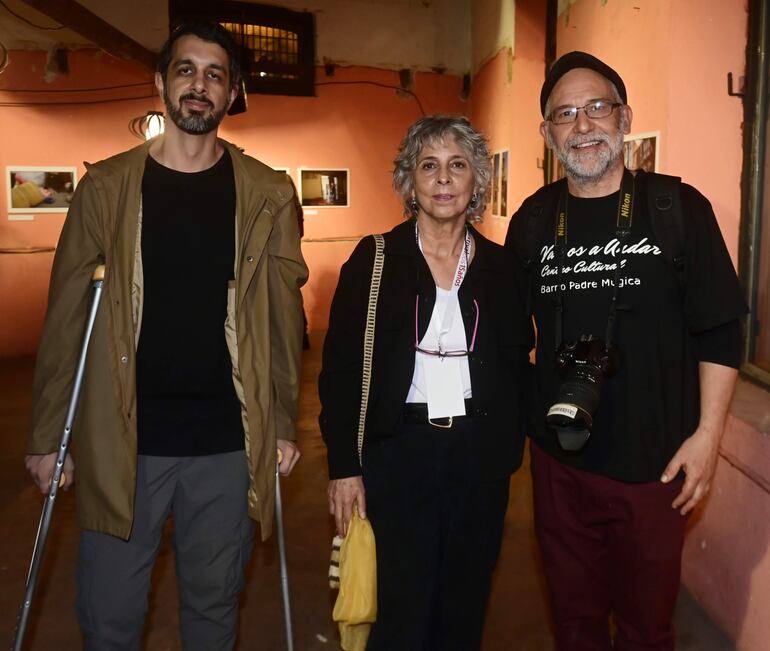Leonardo Méndez, Rosa Palazón y Juan Britos.