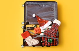 Cómo transportar regalos navideños en la maleta.