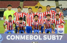 Formación de Paraguay en el partido contra Chile. (Foto Conmebol).