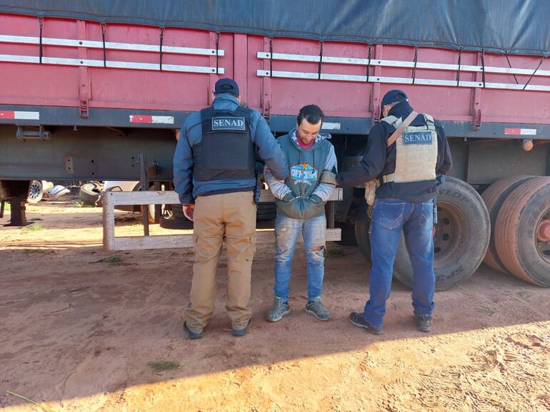 Ronaldo Teixeira do Nacimento, chofer que llevaba la droga.