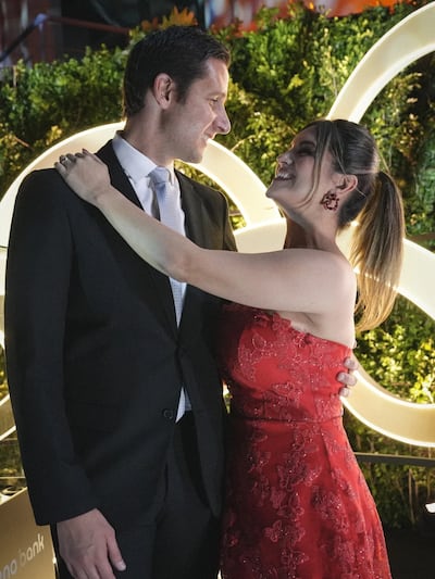 Benjamín Hockin y Giulietta Mora cumplieron 8 años de casados.