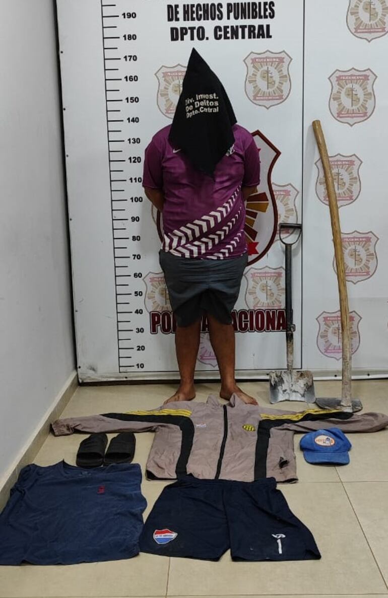 El empleado de mujer asesinada en Ypané fue detenido anoche, luego de haber sido captado por cámaras cuando abandonada el vehículo robado de la víctima.