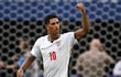 El centrocampista de Inglaterra Jude Bellingham celebra tras anotar el segundo gol de su equipo durante el partido de cuartos de final del torneo de fútbol de la Copa Mundial 2026 entre Noruega e Inglaterra en el Miami Stadium en Miami Gardens.
