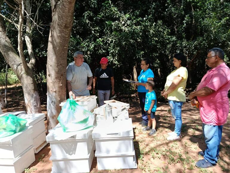 El proyecto de la producción de miel beneficia a 50 apicultores de tres municipios de la parte sur de San Pedro.
