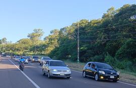 Se reporta tránsito normal sobre la ruta PY02.
