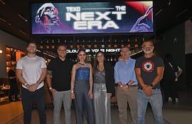 Javier Rojas, Osmar Colmán, María Beatriz Aular, Natalia Gill, Luis González y Nico Manoiloff.