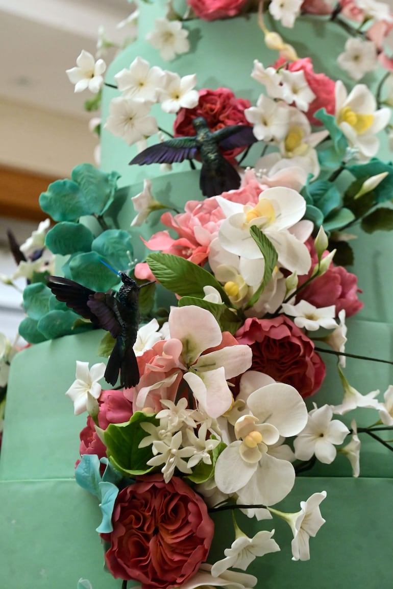 Primer plano de esta obra de arte.