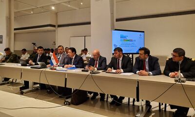 Reunión del Comité Intergubernamental de la Hidrovía, en Santa Cruz, Bolivia, este miércoles.