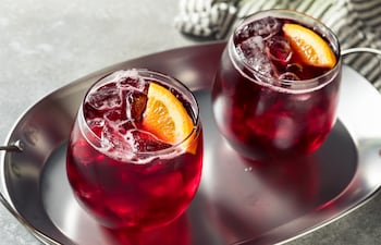 Spritzer de vino tinto.