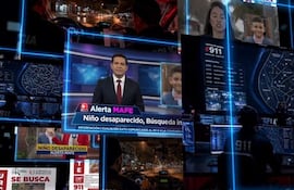 Campaña institucional del sistema de Alerta MAFE muestra la búsqueda de un niño desaparecido a través de distintos canales de información