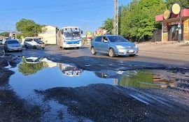 Frentistas esperan que las obras concluyan pronto para que no sean perjudicados económicamente.