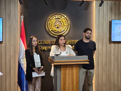 Los diputados opositores Johanna Ortega y Raúl Benítez piden informes sobre la Caja Parlamentaria.