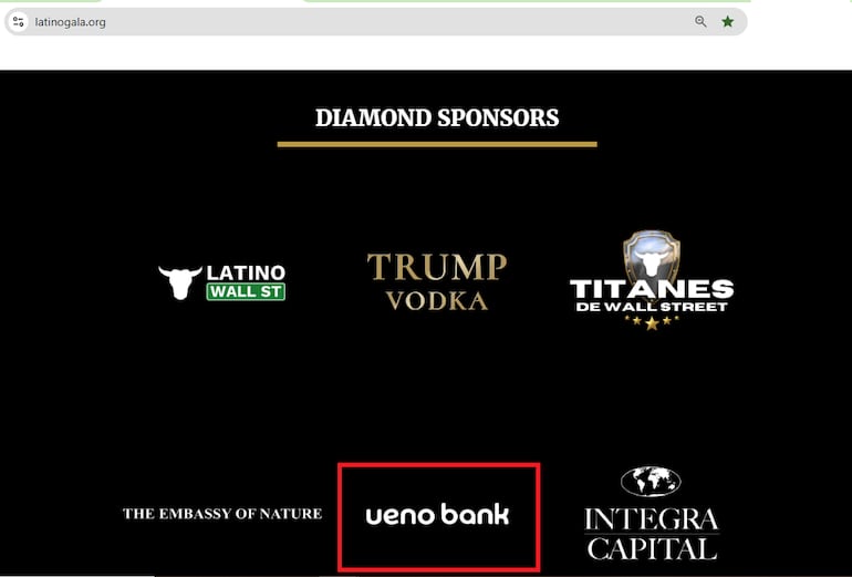 ueno Bank fue sponsor diamante de la conocida gala de la hispanidad que apoya a la ultraderecha.