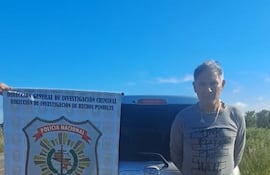 Miguel Centurión Garcete, supuesto asaltante, fue capturado cuando estaba de pesca en Pilar.