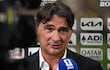El director técnico de Croacia, Zlatko Dalic, habla con los medios después del partido de fútbol del Grupo L de la Copa Mundial 2026 entre Inglaterra y Croacia en el Dallas Stadium en Arlington.