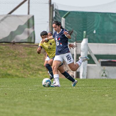 La compatriota Sol Villamayor ante la marca de Briones