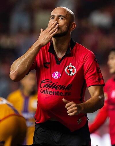 Cocoliso González (30 años), goleador del Tijuana y la Liga mexicana.
