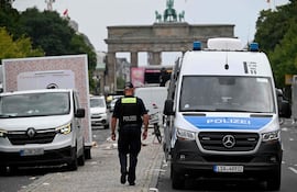 Policía en Berlín.