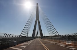 Puente de la Integración, en Foz de Iguazú (Brasil).
