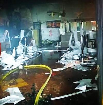 Incendio en el BNF de Paraguarí causa daños materiales a la entidad bancaria.