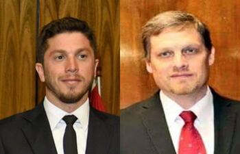 El diputado Carlos Rejala (izquierda) denunció que el titular de la Essap Natalicio Chase (der) es dueño de una empresa proveedora del Estado.