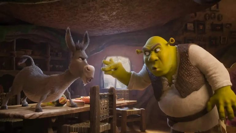 Fotos para ilustrar la nota sobre el nuevo trailer de Shrek