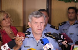 Crio. Carlos Benítez, comandante de la Policía Nacional. (gentileza).