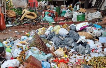 Fiscalía del Ambiente interviene vertedero clandestino en predio de la Junta Municipal de Paraguarí.