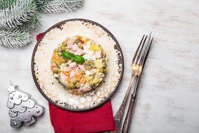 Ensalada rusa Olivier.