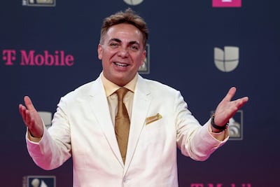 El cantante mexicano Cristian Castro llegando a Premio Lo Nuestro de Univision en el Kaseya Center en Miami, en febrero pasado. (Giorgio Viera / AFP)