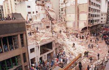 El atentado terrorista en Buenos Aires en 1994.