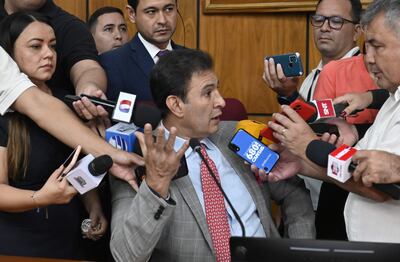 Silvio Ovelar, senador por el Partido Colorado y presidente del Congreso.