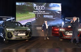 Alan y Miguel Carrizosa en la presentación del SUV del Audi Q5.