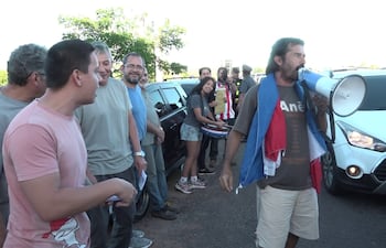 Protesta ciudadana contra el peaje Ecovía.