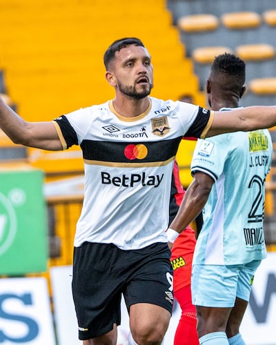 El paraguayo Diego Duarte (24 años) marcó para el Internacional de Bogotá.