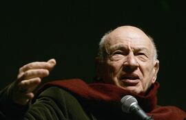 Edgar Morin en 2007 en México. Foto: Ronaldo Schemidt.