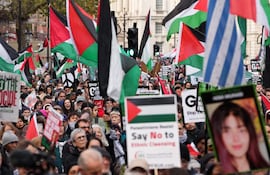 Miles se manifiestan en Londres contra “apartheid” en Israel