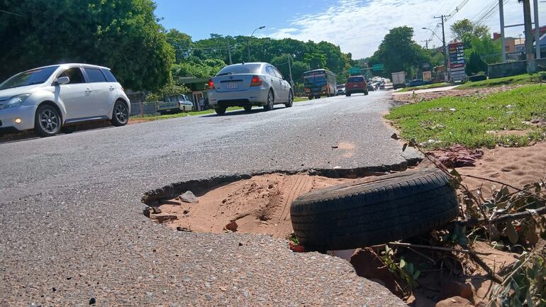 La zona de Capiatá es una de las zonas más críticas.