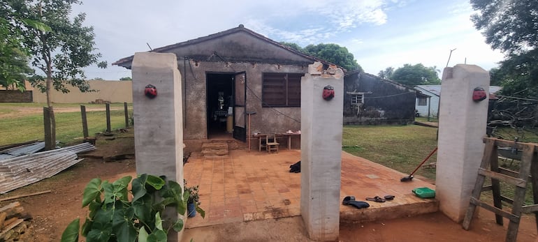 La vivienda de Ángel Giménez fue otra de las afectadas.