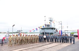 Armada paraguaya recibió a sus pares argentinos
