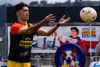 Brian Guillermo Montenegro Benítez (32 años), figura goleadora del Aucas.