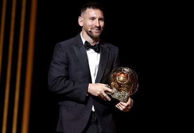 Lionel Messi con su octavo Balón de Oro