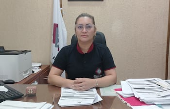 La Fiscal Mirna Rodríguez, quien lleva la investigación de la causa.